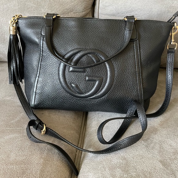 Gucci SOHO pebbled leather tote - Picture 2 of 13